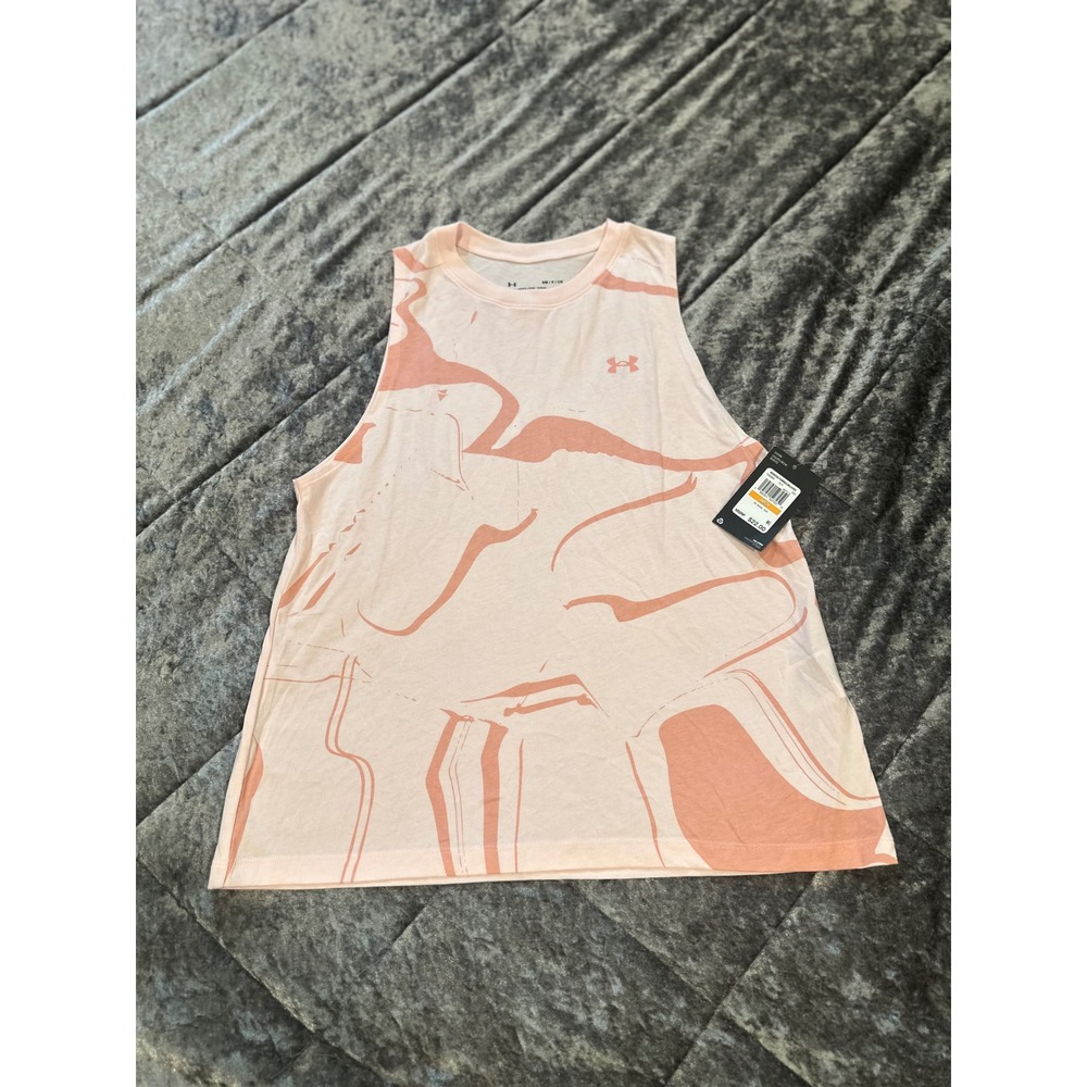NWT Under Armour Geode Tank Women's Small Pink/Light Pink